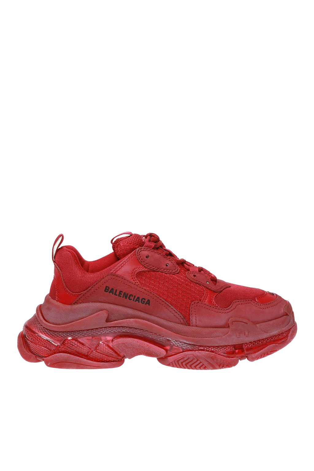 Burgundy balenciaga best sale triple s